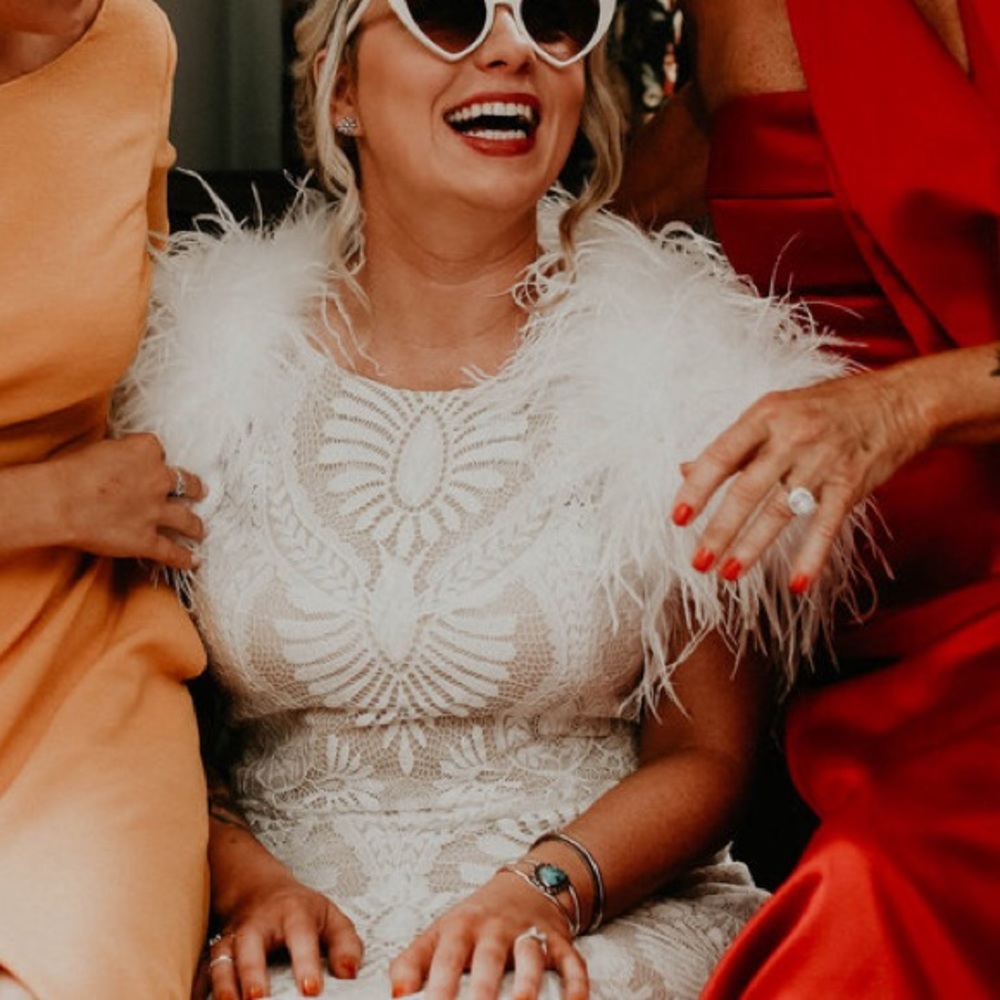 White feather jacket